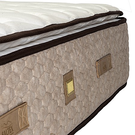Saltea cu arcuri individuale, Pocket Memory Piemond cu topper, 180x200x32cm, fermitate medie spre soft, memory foam 2,5 cm, husa matlasata, sistem de aerisire perimetral, greutate maxima sustinuta 100 kg/utilizator, Saltex [8]