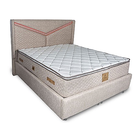 Saltele cu arcuri impachetate individual - Saltea cu arcuri individuale, Pocket Memory Piemond cu topper, 140x200x32cm, fermitate medie spre soft, memory foam 2,5 cm, husa matlasata, sistem de aerisire perimetral, greutate maxima sustinuta 100 kg/utilizator, Saltex
