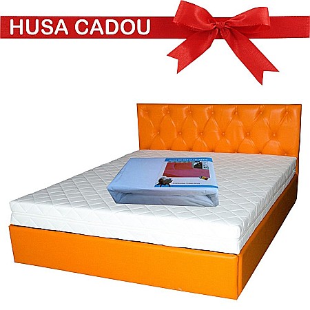 Saltea cu arcuri, Pluto Traditional Spring Comfort 180x200x20cm, cu plasa de arcuri tip Bonell, husa detasabila tricot, hipoalergenica, fermitate mediu spre tare, Saltsib [1]