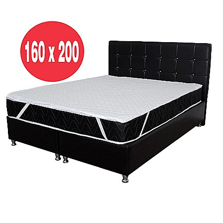Saltea cu arcuri, Superortopedica Luna 160x200x20 cm, plasa de arcuri Bonell, sistem de aerisire perimetral, Saltsib plus husa hipoalergenica, lavabila la 95°C [2]