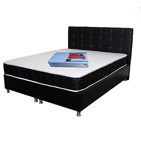 Saltea cu arcuri, Superortopedica Luna 180x200x20 cm, cu plasa de arcuri Bonell, sistem de aerisire perimetral, Saltsib [2]