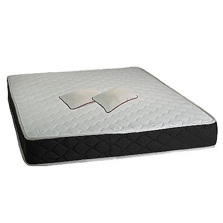 Saltele cu plasa de arcuri - Saltea cu arcuri superortopedica Lux Luna 160x190x20 cm, plasa de arcuri tip Bonnell, Saltsib, plus 2 perne microfibra 50x70 cm.