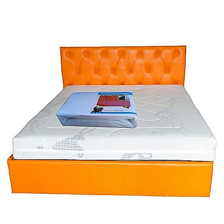 Saltele cu spuma poliuretanica - Saltea cu spuma cu 5 zone de confort, Helios Memory HR Zone Comfort 140x200x22cm, spuma poliuretanica HR, memory foam 2 cm, husa detasabila tricot, hipoalergenic, fermitate medie spre tare, Saltsib