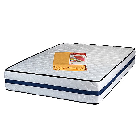 Saltele Saltsib - Saltea ortopedica, Iris Super Lux Comfort, 180x190x26cm, fermitate tare, cu plasa de arcuri tip Bonell, sistem de aerisire banda Spaceair, Saltsib