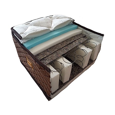 Saltea ortopedica, Lux Memory Piemond cu topper, 160x200x32cm, fermitate tare, cu plasa arcuri, memory foam 2,5 cm, husa matlasata, sistem de aerisire perimetral, greutate maxima sustinuta 120 kg/utilizator, Saltex [10]