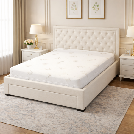 Saltele Hoteliere - Saltea ortopedica Magic Micro One 180x200x25 cm, arcuri pocket, 7 zone confort, husa detasabila tricot, fermitate medie, Saltsib - Copie