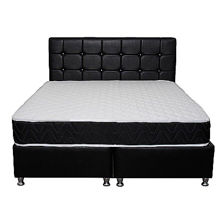 Saltea ortopedica, Praga 120x200x22 cm, cu plasa de arcuri tip Bonell, box spring system, fermitate medie, sistem de aerisire perimetral, Saltsib [4]