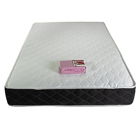 Saltele Saltsib - Saltea ortopedica, Praga 140x190x22 cm, cu plasa de arcuri tip Bonell, box spring system, fermitate medie, sistem de aerisire perimetral, Saltsib