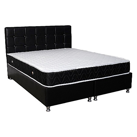 Saltea ortopedica, Praga 90x200x22 cm, cu plasa de arcuri tip Bonell, box spring system, fermitate medie, sistem de aerisire perimetral, Saltsib [3]
