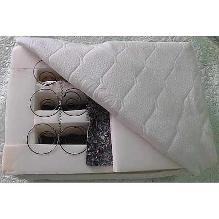Saltea ortopedica, Ulise Standard Spring Comfort 160x200x30cm, cu plasa de arcuri Bonell, husa detasabila tricot, hipoalergenica, fermitate tare, Saltsib [3]