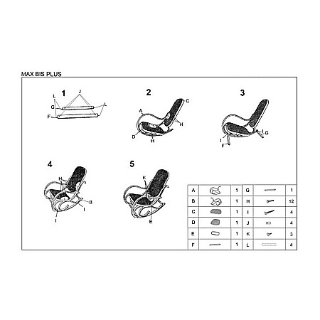 Scaun balansoar HM Max Bis Plus, piele ecologica, cadru lemn curbat, 90 kg, Fag [2]