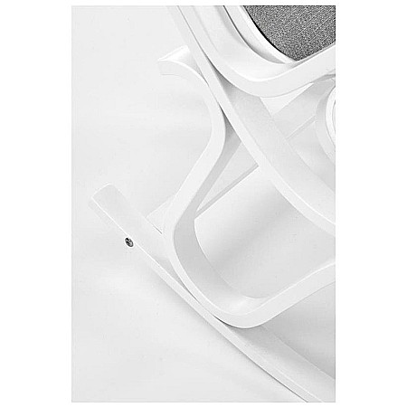 Scaun balansoar HM Max Bis Plus, textil, cadru lemn curbat, 90 kg, alb [4]