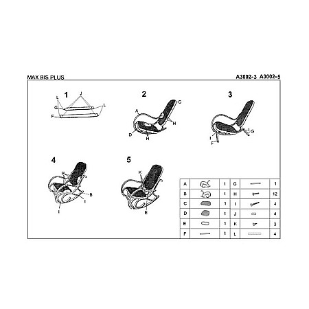 Scaun balansoar HM Max Bis Plus, textil, cadru lemn curbat, 90 kg, wenge [1]