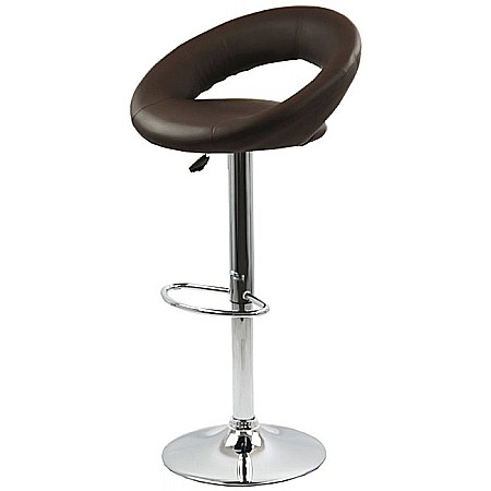 Scaun bar cu spatar ABS 151, rotativ, cadru cromat, inaltime reglabila, suport picioare, 100 kg [1]