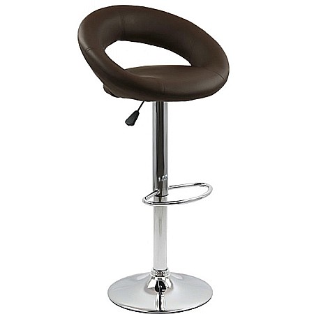 Scaune bar - Scaun bar cu spatar ABS 151, rotativ, cadru cromat, inaltime reglabila, suport picioare, 100 kg