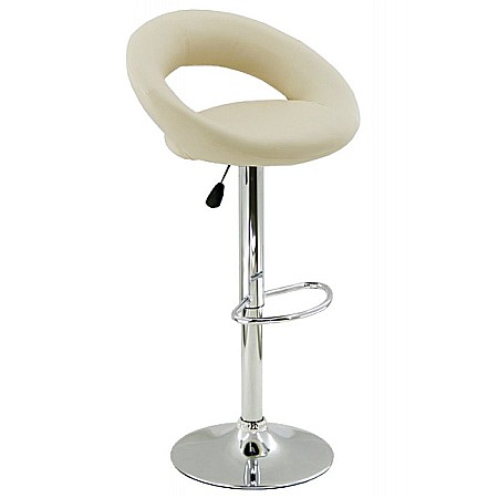 Scaune bar - Scaun bar cu spatar ABS 151, rotativ, cadru cromat, inaltime reglabila, suport picioare, 100 kg