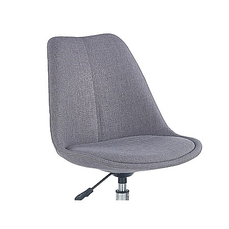 Scaun birou copii HM Coco 4, Ergonomic, Stofa, Cadru metalic, Inaltime ajustabila, Roti pivotante, 80 kg, Gri deschis [2]