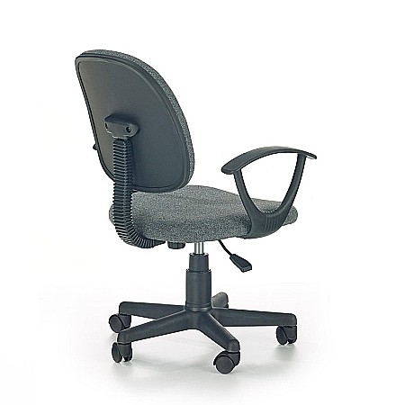 Scaun birou copii HM Darian Bis, Ergonomic, Cadru Polipropilena, Stofa, Inaltime ajustabila, 80 Kg, Gri [2]