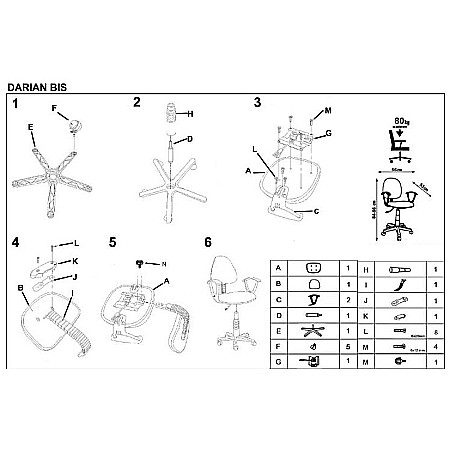 Scaun birou copii HM Darian Bis, Ergonomic, Cadru Polipropilena, Stofa, Inaltime ajustabila, 80 Kg, Gri [3]
