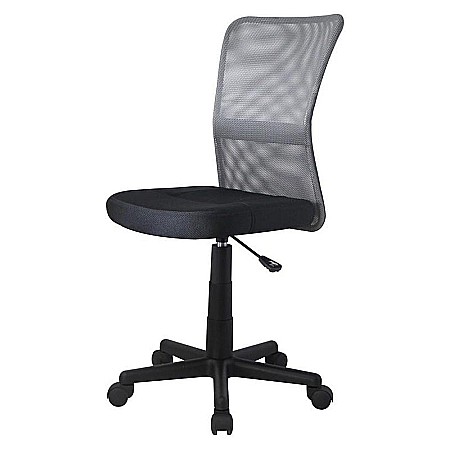 Scaun birou copii HM Dingo, Ergonomic, Cadru Polipropilena, Mesh, Inaltime ajustabila, 80 kg, 98x41x56 cm, Gri [1]