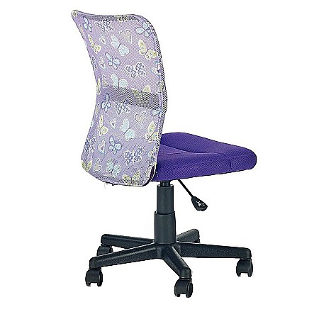 Scaun birou copii HM Dingo, Ergonomic, Cadru Polipropilena, Mesh, Inaltime ajustabila, 80 kg, 98x41x56 cm, Violet [2]