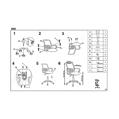Scaun birou copii HM Ibis Paris, Ergonomic, Spatar curbat, Cadru Cromat, Stofa, Inaltime ajustabila, 100 Kg, Multicolor [4]