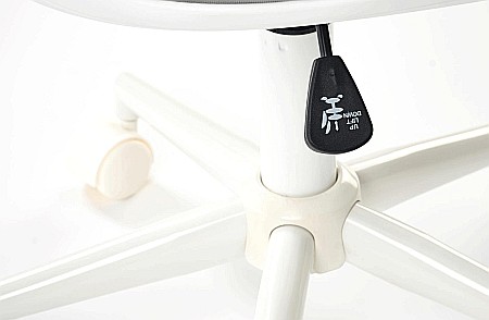 Scaun birou copii HM Orion 2, stofa, inaltime reglabila, rotire 360 ?,roti pivotante, cadru polipropilena, 80 kg, alb/gri [7]