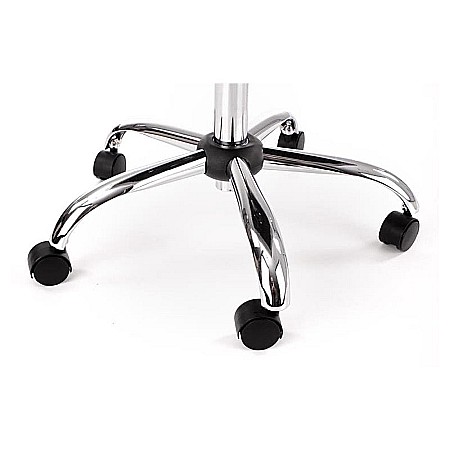 Scaun birou copii HM Rico, ergonomic, stofa tip catifea, cadru polipropilena, 100 kg, gri [5]