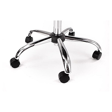 Scaun birou copii HM Rico, ergonomic, stofa tip catifea, cadru polipropilena, inaltime reglabila, 100 kg, roz [3]