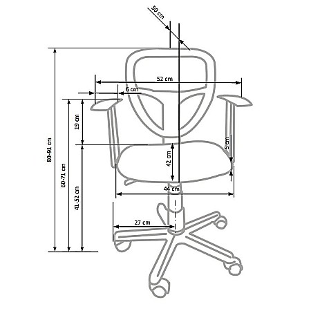 Scaun birou copii HM Spiker, mesh, cadru polipropilena, cu brate, ajustabil pe inaltime, 100 kg, mov [2]
