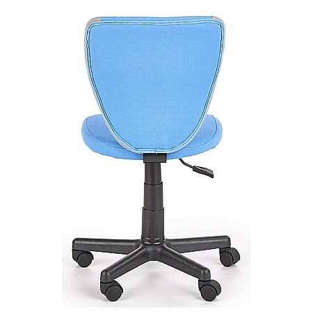 Scaun birou copii HM Toby, ergonomic, cadru polipropilena, rotativ, inaltime reglabila, 80 kg, gri/albastru [1]