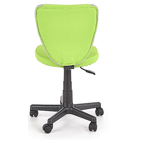 Scaun birou copii HM Toby, ergonomic, cadru polipropilena, rotativ, inaltime reglabila, 80 kg, gri/verde [2]