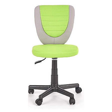 Scaun birou copii HM Toby, ergonomic, cadru polipropilena, rotativ, inaltime reglabila, 80 kg, gri/verde [1]