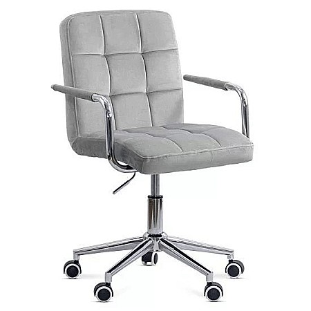 Scaun birou copii OFF 328V, ergonomic, catifea, inaltime reglabila, rotativ, 80 kg [1]