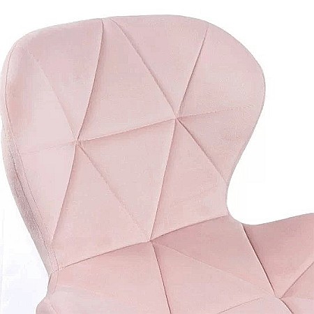 Scaun birou copii OFF 334, ergonomic, rotativ, catifea, cadru cromat, inaltime ajustabila, 100 kg [1]