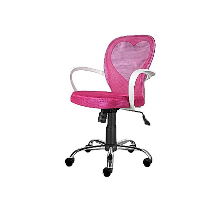 Scaun birou copii SL Daisy roz [1]