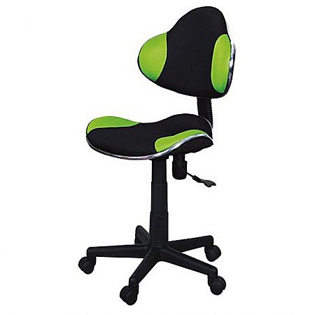 Scaun birou copii SL G2, Ergonomic, Stofa, Inaltime reglabila, Cadru polipropilena, 60 kg, Verde/Negru [1]