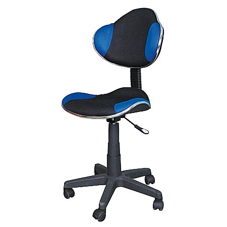Scaun birou copii SL G2, Ergonomic, Stofa, Inaltime reglabila, Cadru polipropilena, 60 kg, Albastru/Negru [1]
