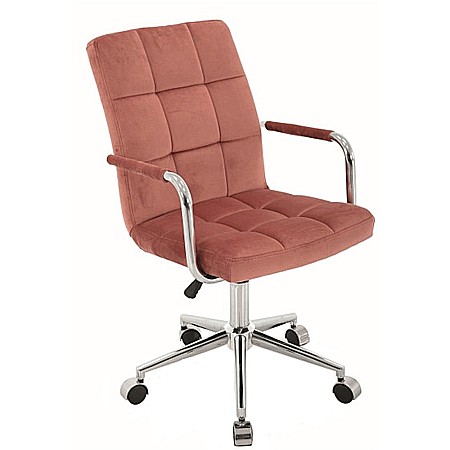 Scaune birou copii - Scaun birou copii SL Q022, ergonomic, cadru otel, stofa, inaltime ajustabila, rotire 360 ˚, 90 Kg, Caramiziu