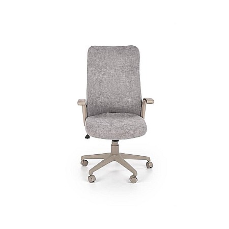 Scaun birou ergonomic HM Arctic, stofa, mecanism de balans, cadru polipropilena, rotatie 360°, 100 kg, gri [1]