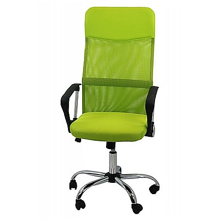 Scaun birou ergonomic mesh OFF 907, baza cromata, cu tetiera, mecanism de balans, 110 kg [1]