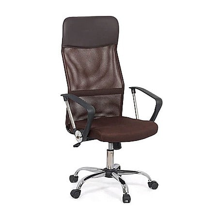 Scaune birou - Scaun birou ergonomic mesh OFF 907, baza cromata, cu tetiera, mecanism de balans, 110 kg