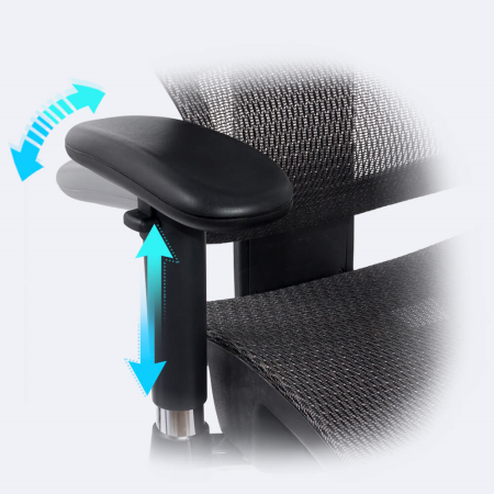 Scaun birou ergonomic multifunctional SYYT 9500, mesh, sezut reglabil, brate ajustabile, 120 kg [9]