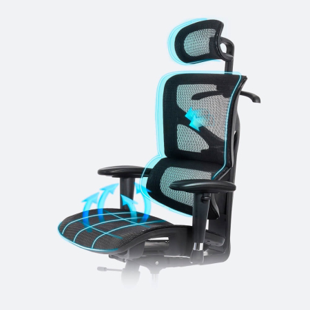 Scaun birou ergonomic multifunctional SYYT 9500, mesh, sezut reglabil, brate ajustabile, 120 kg [4]