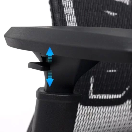 Scaun birou ergonomic multifunctional SYYT 9506, mesh, suport lombar reglabil, cotiere ajustabile,120 kg, negru [4]