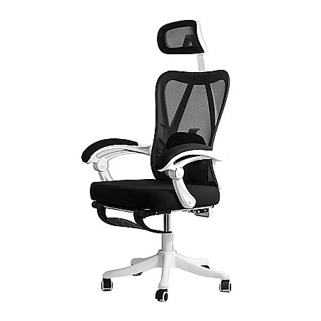 Scaun birou ergonomic OFF 428, mesh, suport lombar, tetiera, mecanism multiblock, suport picioare, 100 kg [4]