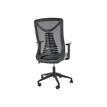 Scaun birou ergonomic SL Q330R, mesh, respirabil, cotiere reglabile, mecanism inclinare, 110 kg, negru [2]