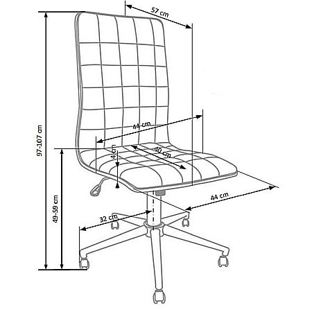 Scaun birou HM Porto, piele ecologica, baza cromata, inaltime ajustabila, rotativ, 90 kg, alb [3]