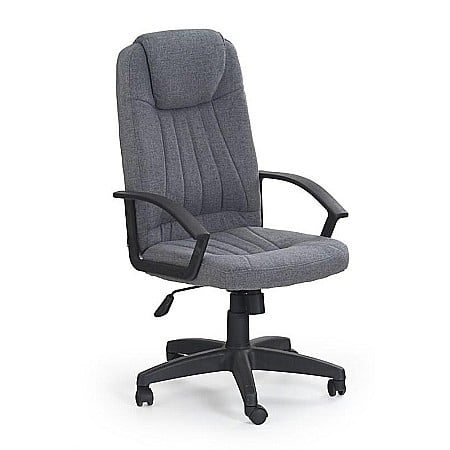 Scaun birou HM Rino, Ergonomic, Stofa, Inaltime reglabila, Mecanism balansare, 100 kg, 122x61x40 cm, Gri [4]