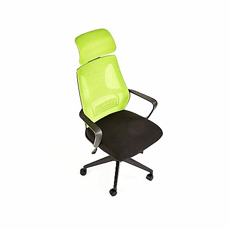 Scaun birou HM Valdez negru-verde [4]